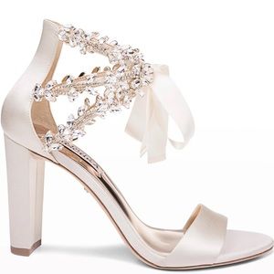Badgley Mischka Everafter Embellished Block Heel